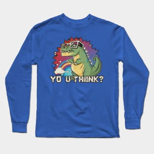 Dino Dilemma - The Pondering Prehistoric Long Sleeve T-Shirt